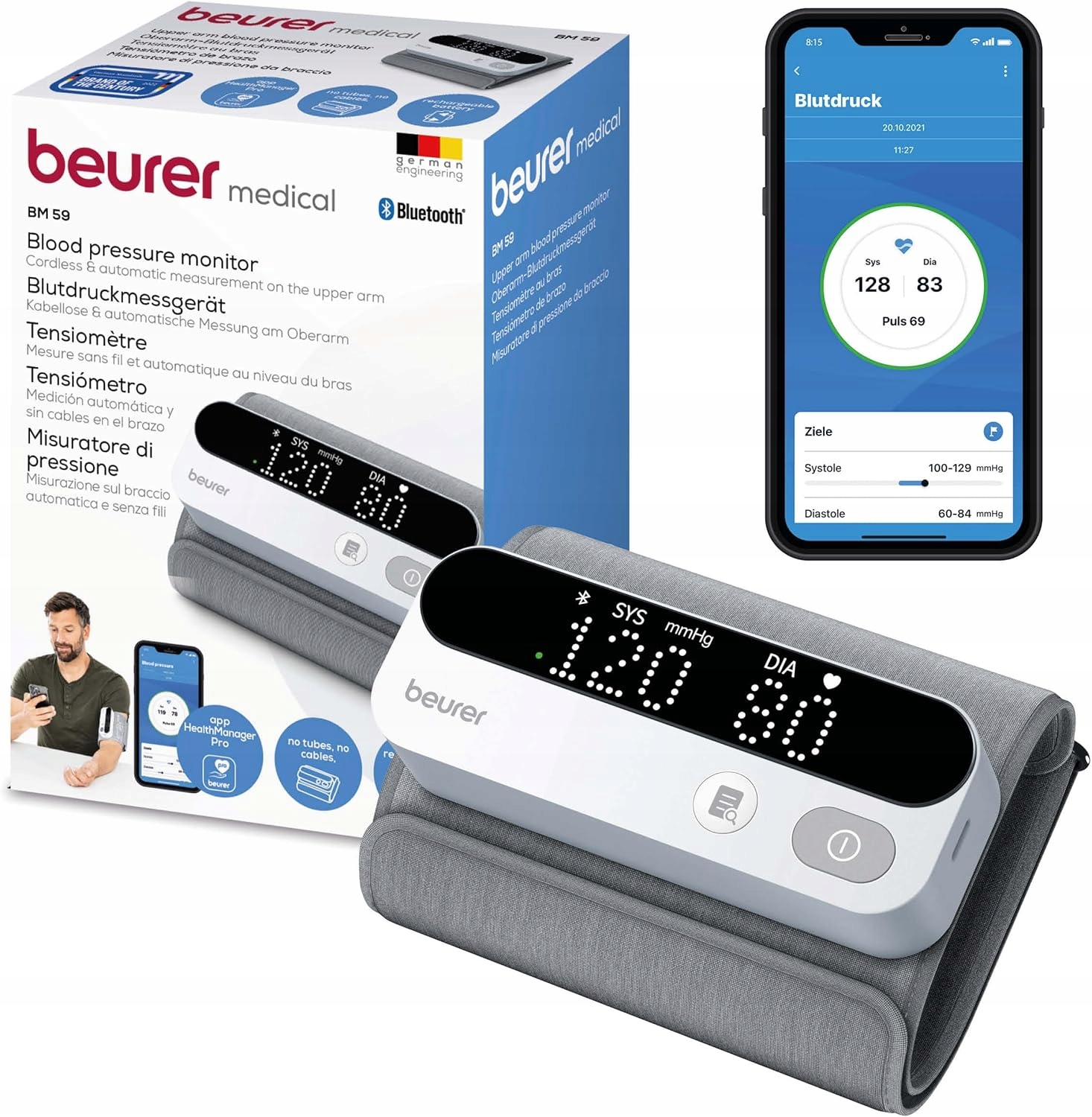 Kompatybilność z aplikacją Beurer HealthManager Pro – Monitoruj zdrowie w dowolnym miejscu