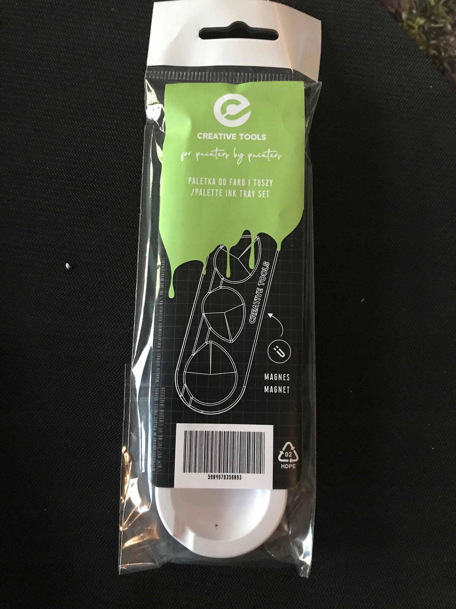 Creative Tools: Paletka do farb i tuszów (biała) – Idealne narzędzie dla artystów