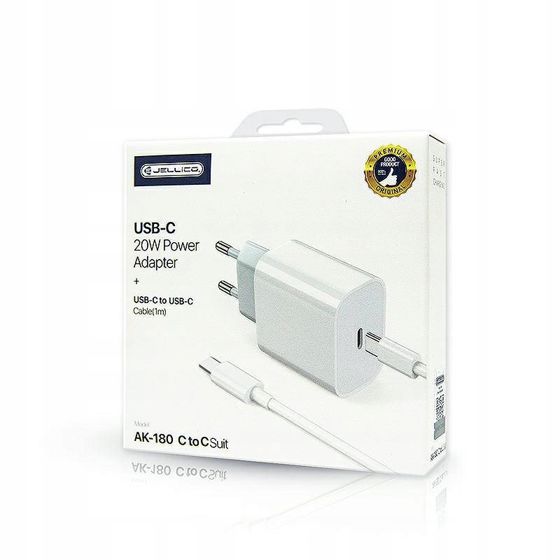 Ładowarka Jellico JELLICO AK180 PD 20W – Szybkie ładowanie w zasięgu ręki