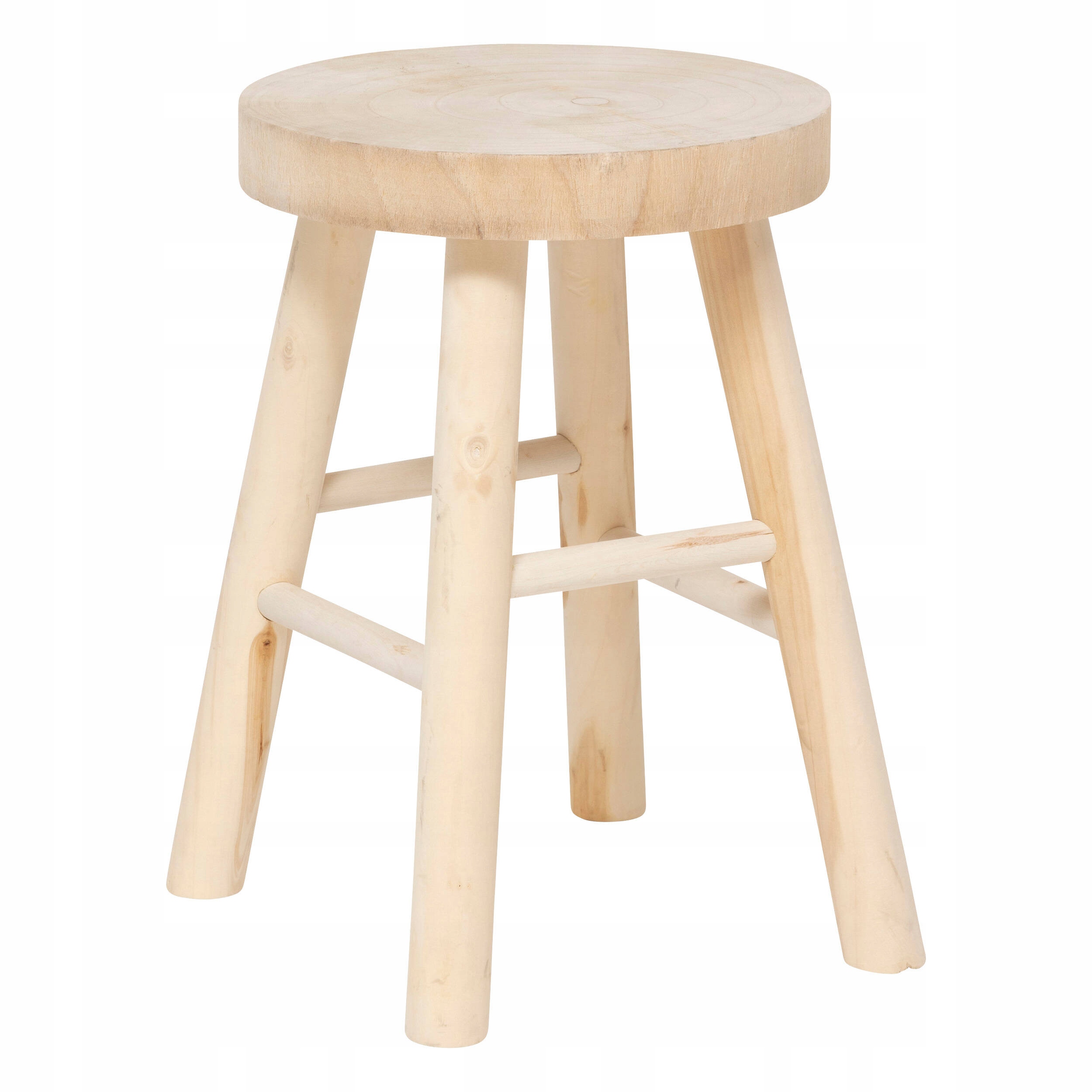 Drewniany stołek NYAR, Ø 28 cm – Stylowy i funkcjonalny element do Twojego wnętrza