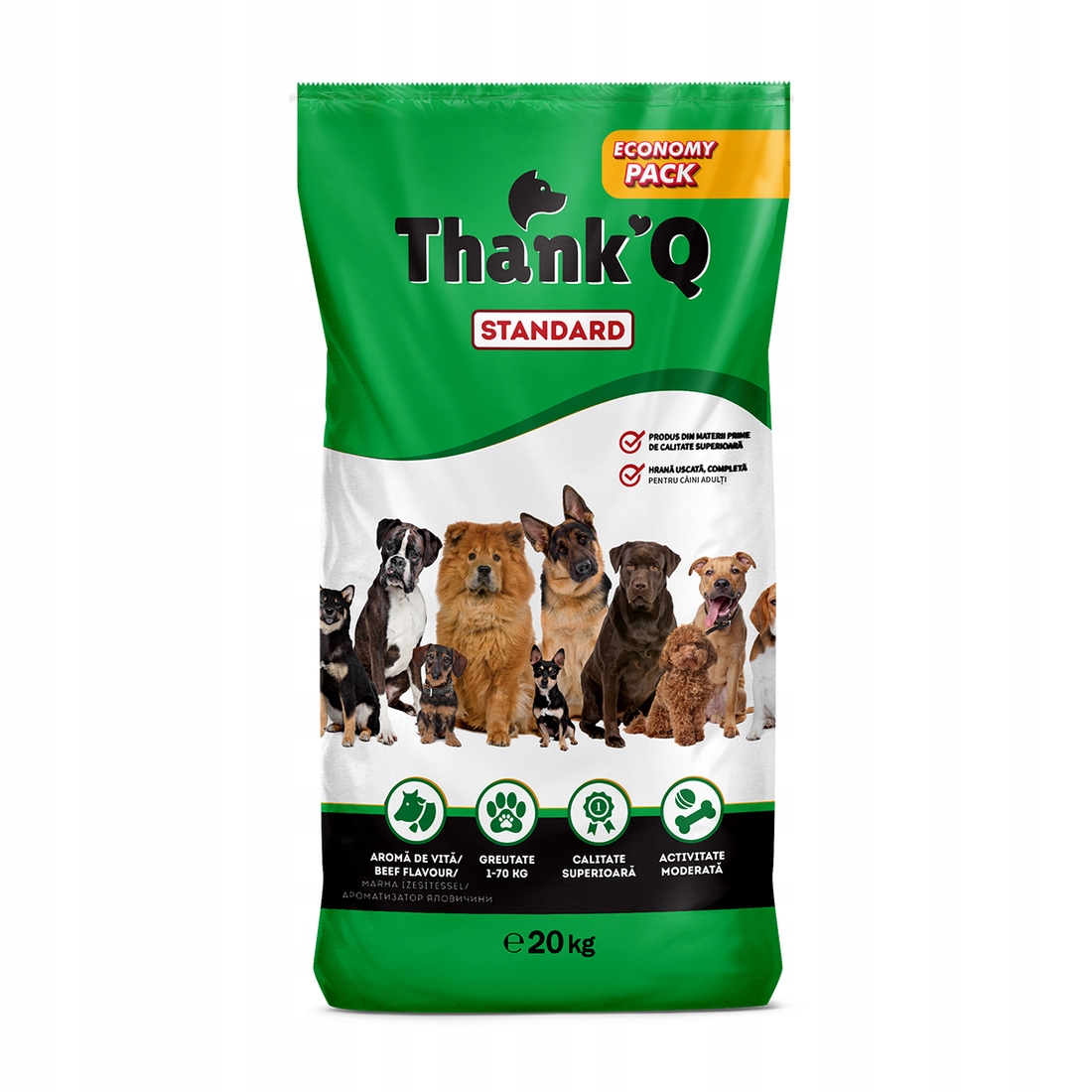THANK'Q STANDARD – Karma dla psa o smaku wołowiny 20kg
