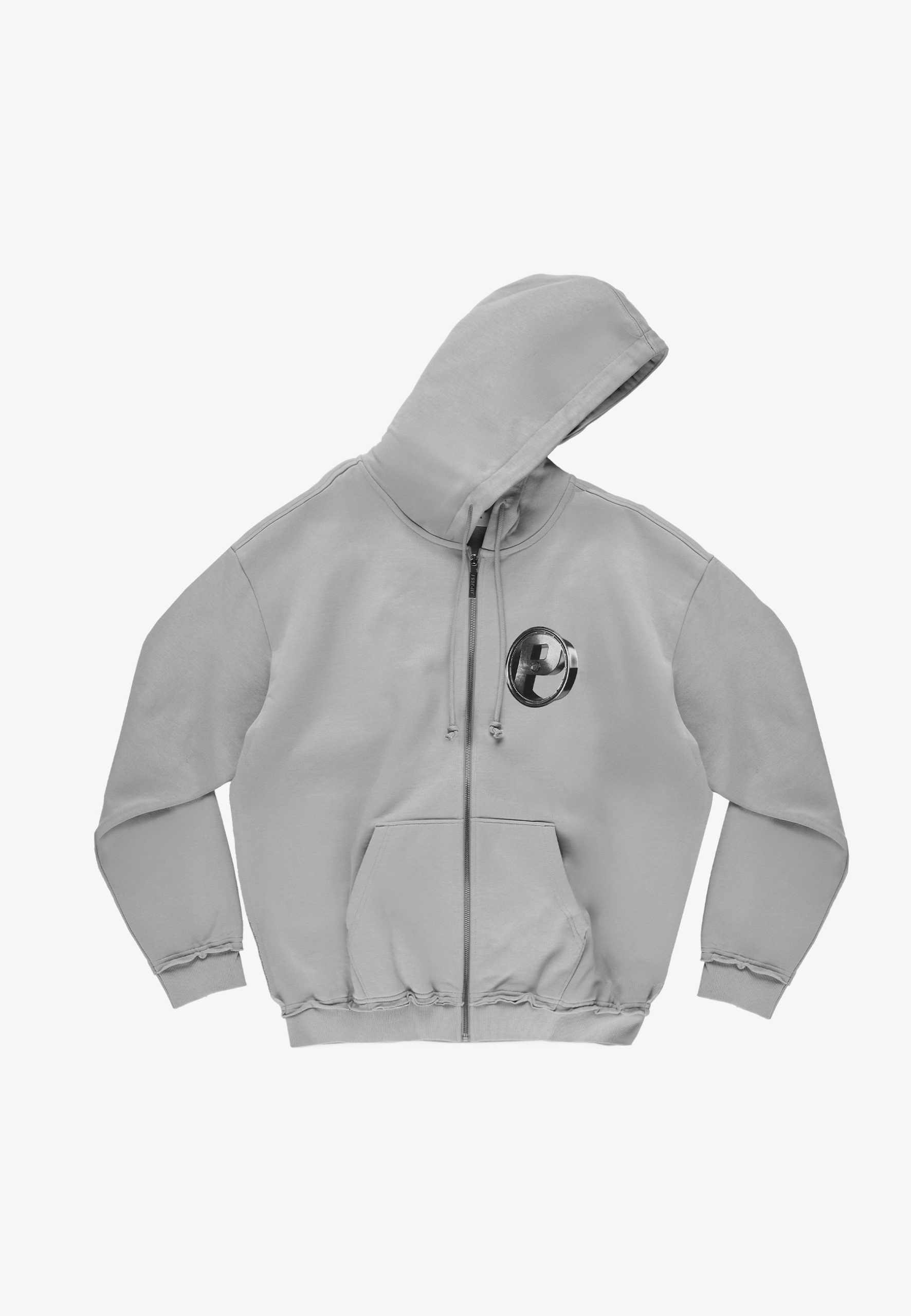 Prosto P Rim Zip Hoodie KL261MSWE2121 – Męska bluza z kapturem w kolorze szarym