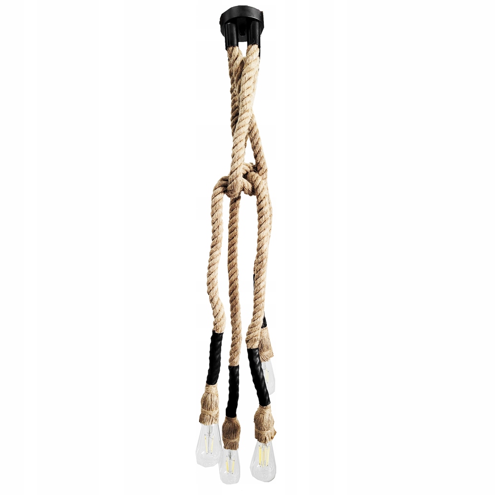 Lampa oprawa sznur jutowy konopny R09 – Naturalny styl w Twoim wnętrzu