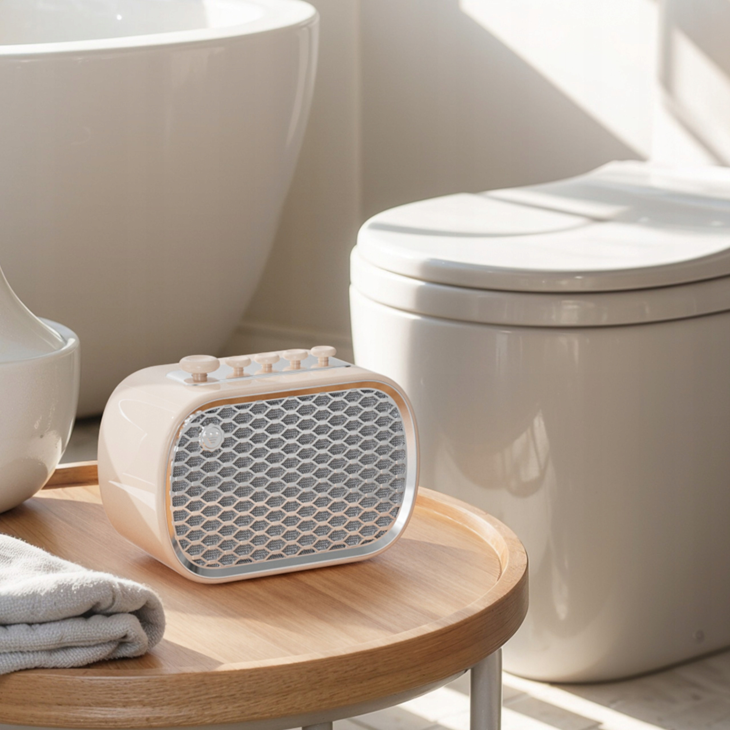 Nowoczesny Głośnik Bluetooth z Dźwiękami Natury