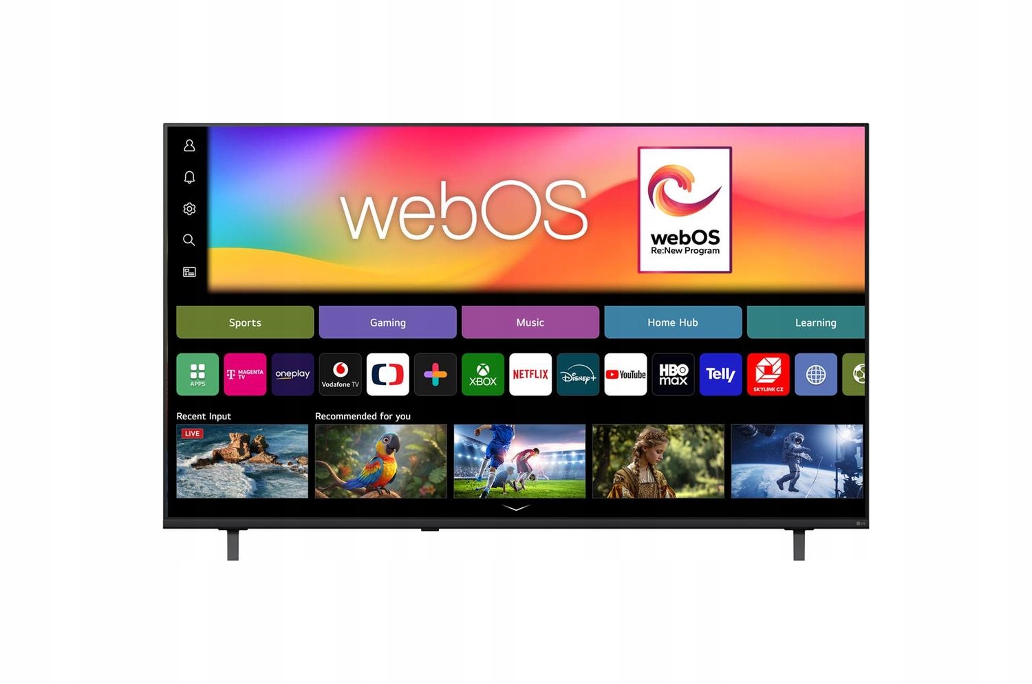 System Smart TV z intuicyjnym interfejsem LG WebOS