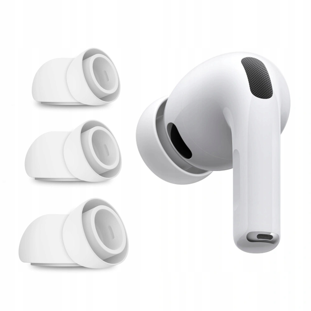 Etui Ear Tips do Apple AirPods Pro 3 White [3 PACK] – Komfort i styl w jednym