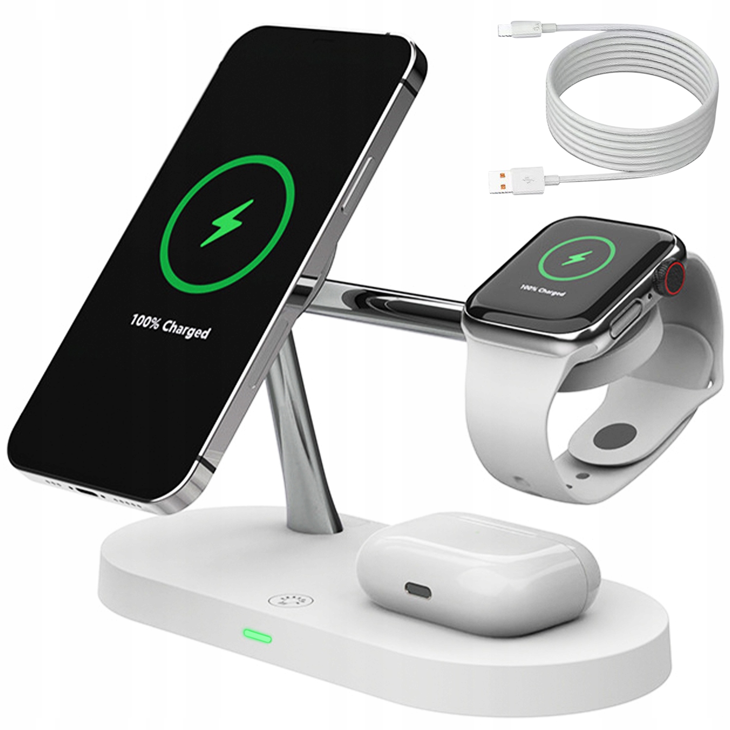 Stacja Ładowania 5w1 ZHX-WA27 Biała – Innowacyjne rozwiązanie dla Twoich urządzeń