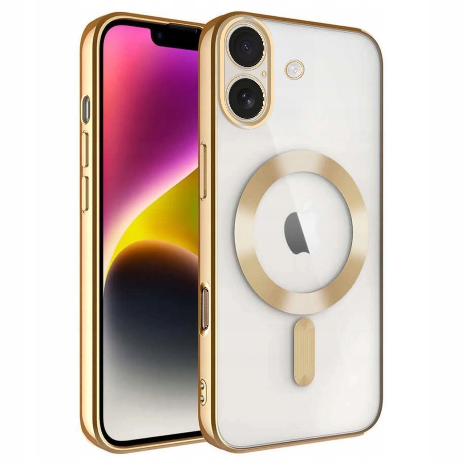 Etui Do Magsafe Do Apple iPhone 16 – Elegancka ochrona w złotym kolorze