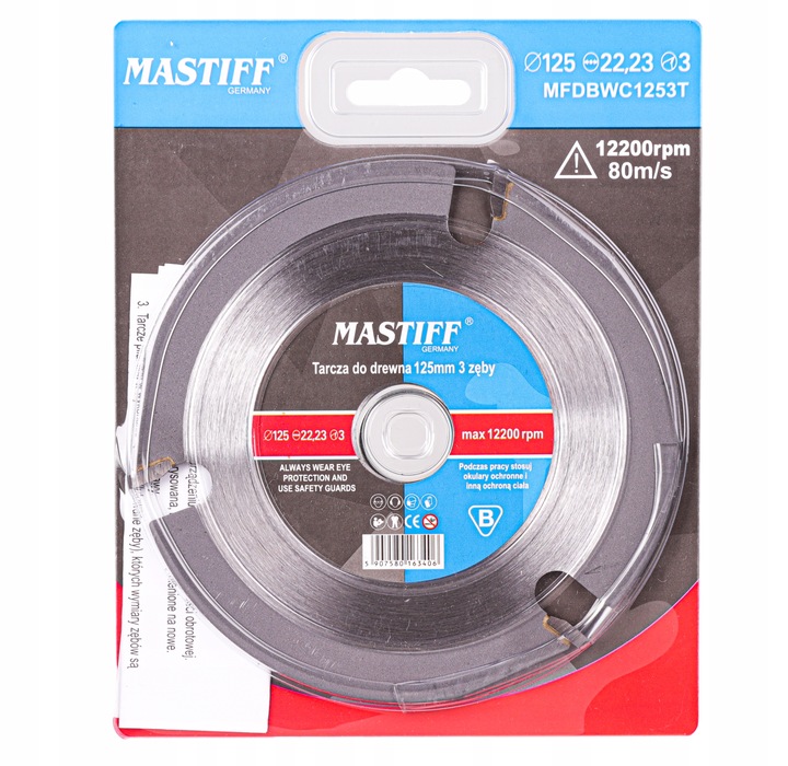 Wysoka prędkość obrotowa – 12250 obr/min