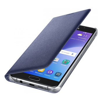 Official Samsung Galaxy A3 2016 Flip Wallet Cover - Sapphire