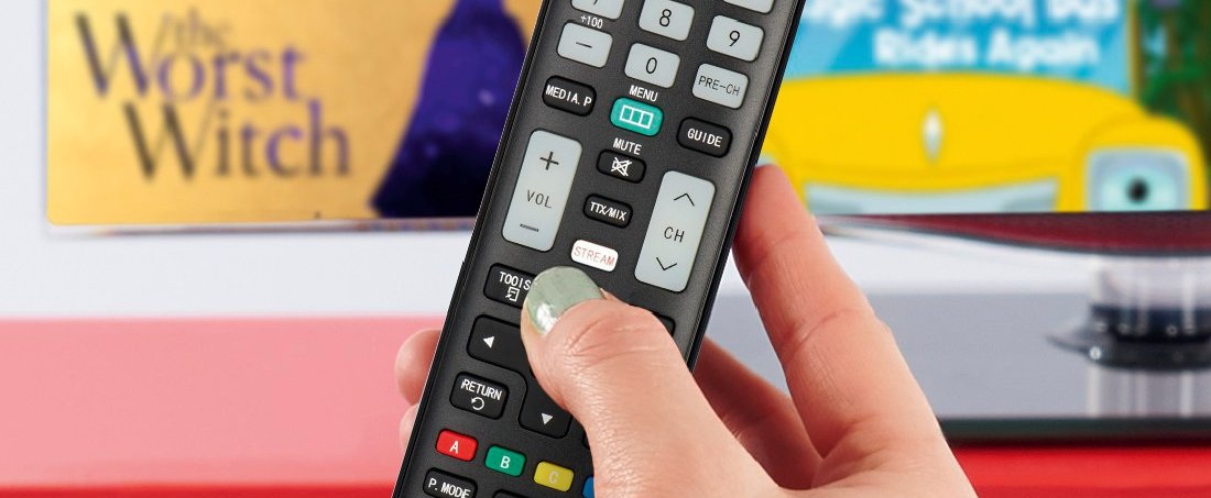 Pilot do telewizorów Samsung z podświetlanymi przyciskami