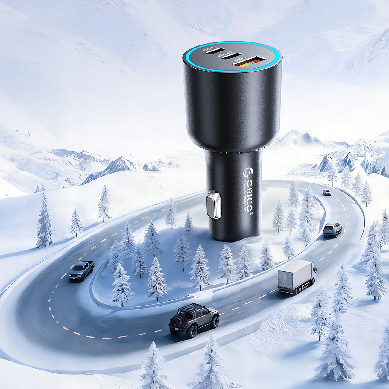 Ładowarka samochodowa Orico HyperDrive 165W USB-A + 2x USB-C – Wydajność i wygoda w podróży