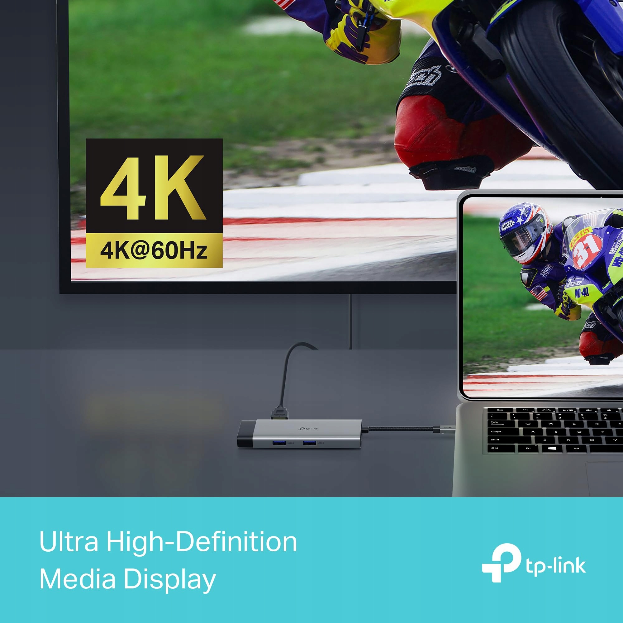 Wysoka jakość obrazu z HDMI 4K przy 60 Hz