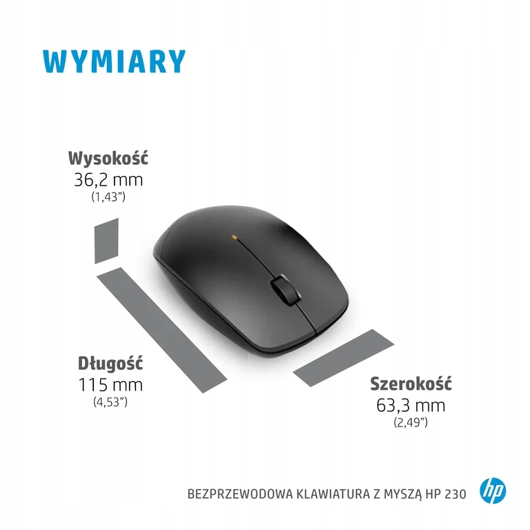 Ergonomiczna mysz o rozdzielczości 1600 DPI – Precyzyjne śledzenie ruchu