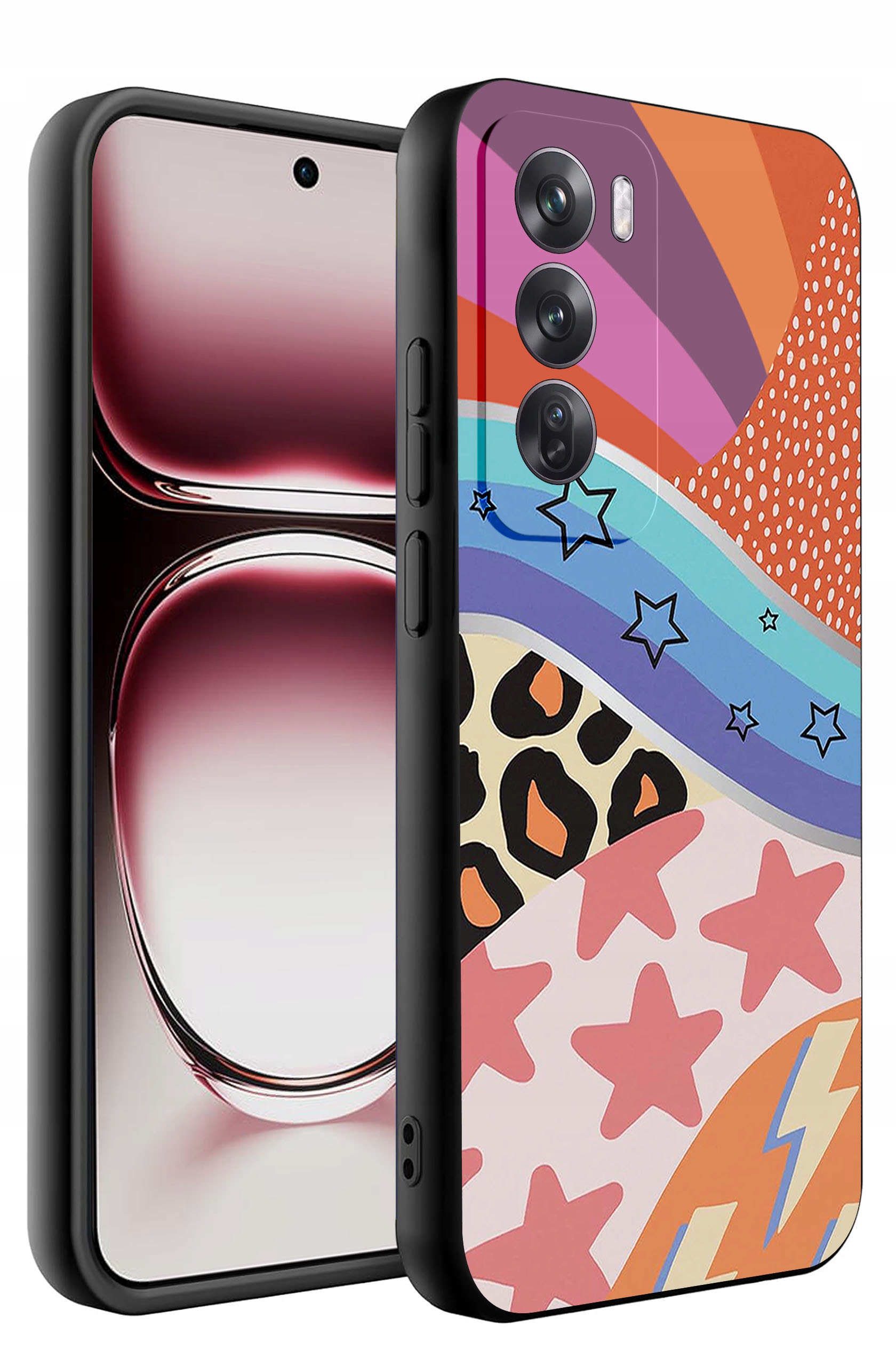 Etui do Oppo Reno 12 5G Wzory | Silikonowe Matt Case – Ochrona i styl w jednym