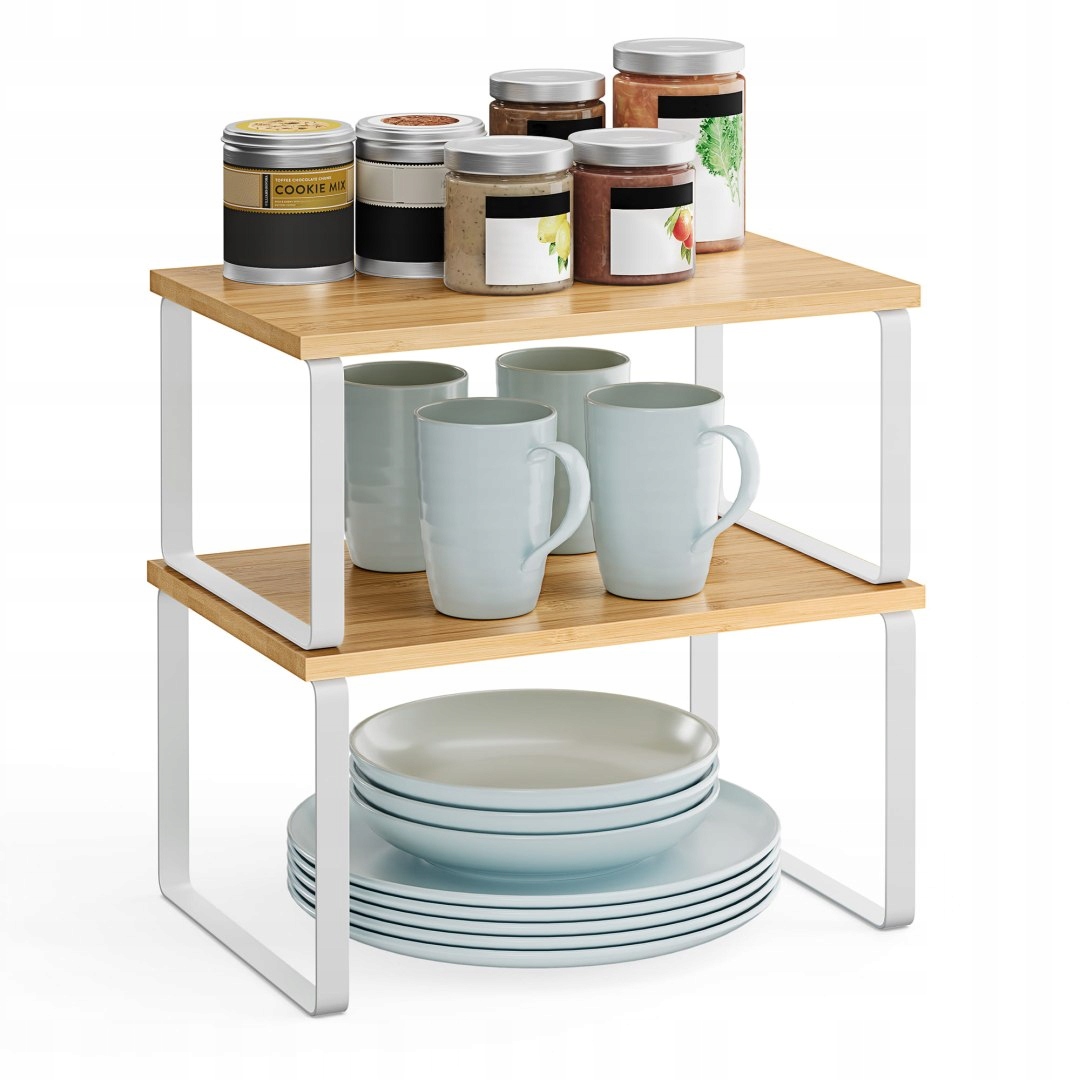 Leobert Półki kuchenne x2 - KCS02NW – Idealne rozwiązanie do Twojej kuchni