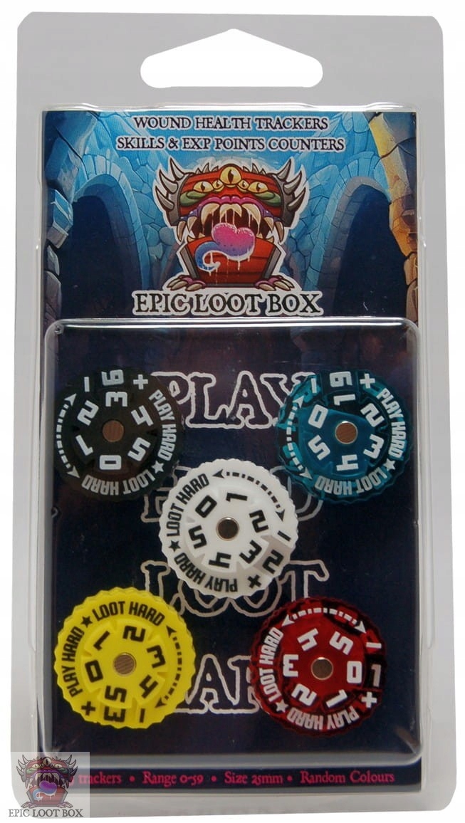 Epic Loot Box: Trackery 25 mm – Idealne do gier planszowych