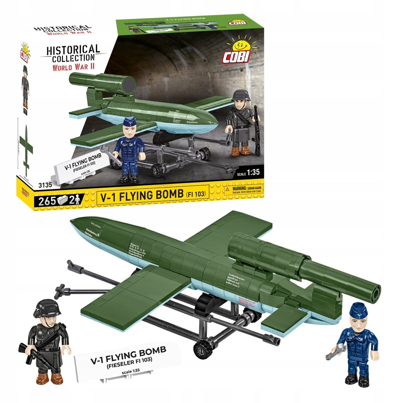 Klocki COBI 3135 V-1 Flying Bomb – Latająca bomba z II wojny światowej