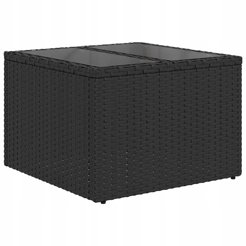 Zestaw Sof na Ogród 6 pcs Czarny 294 x 62 x 69 cm – Idealne miejsce do relaksu