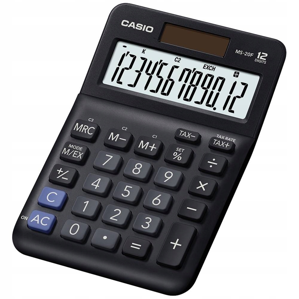 Kalkulator Casio MS-20F – Niezawodne narzędzie do precyzyjnych obliczeń