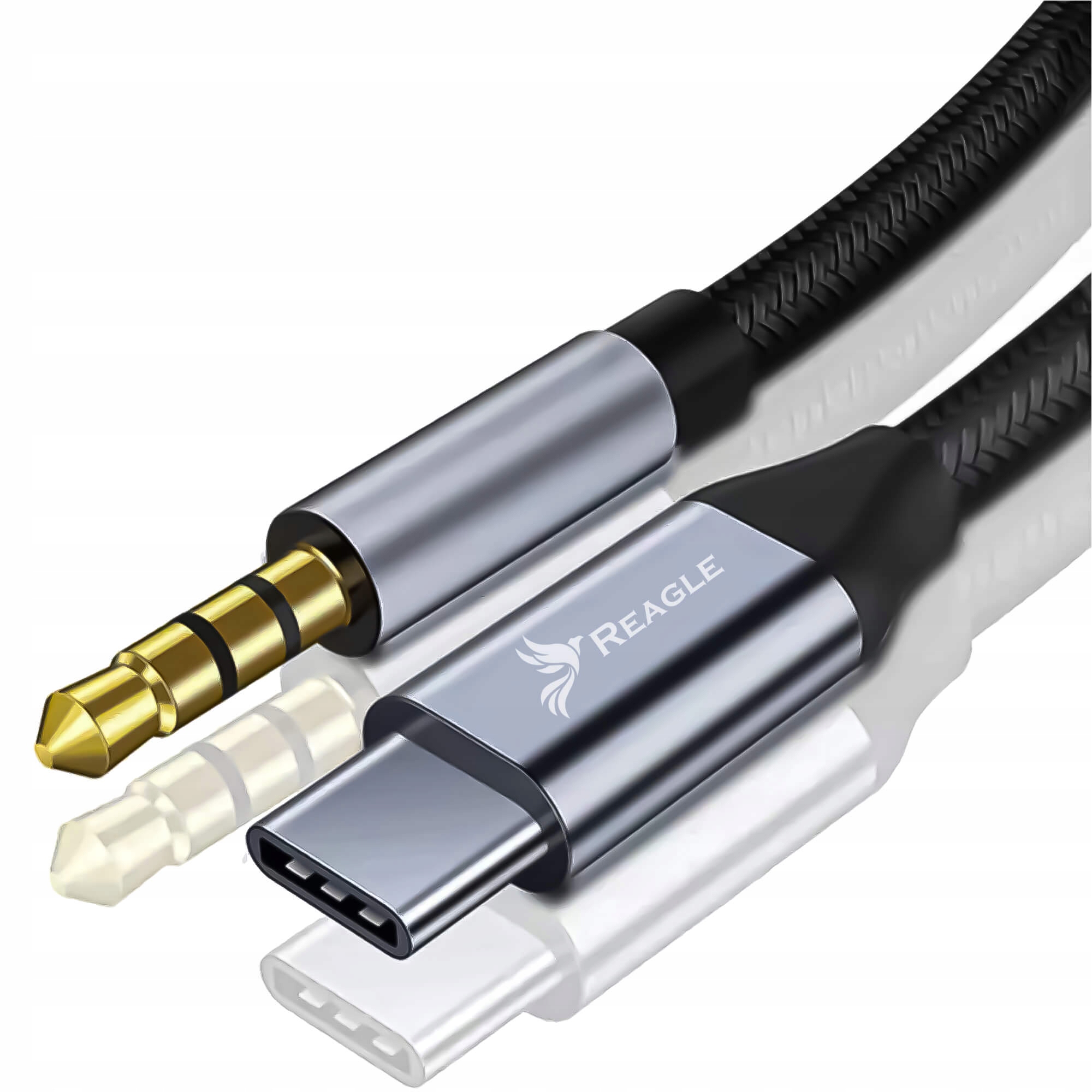 Kabel USB-C - mini Jack 3.5 mm 1 m Czarny – Niezawodne połączenie audio