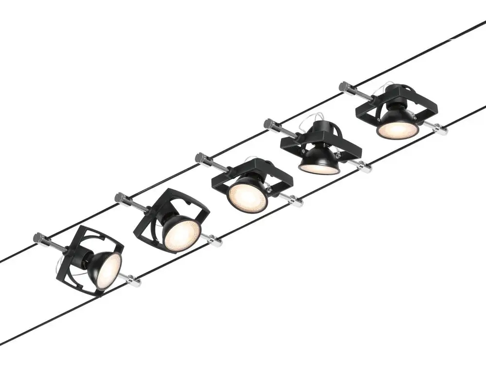 Paulmann Wire zestaw MacII max5x10W GU5,3 – Eleganckie oświetlenie do Twojego wnętrza