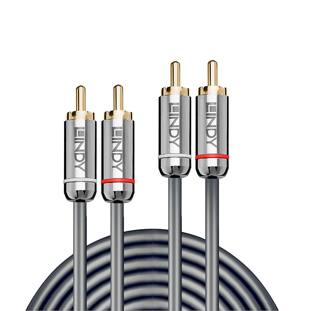 Kabel RCA (Cinch) x2 - RCA (Cinch) x2 1m srebrny &ndash; Wysokiej jakości połączenie audio