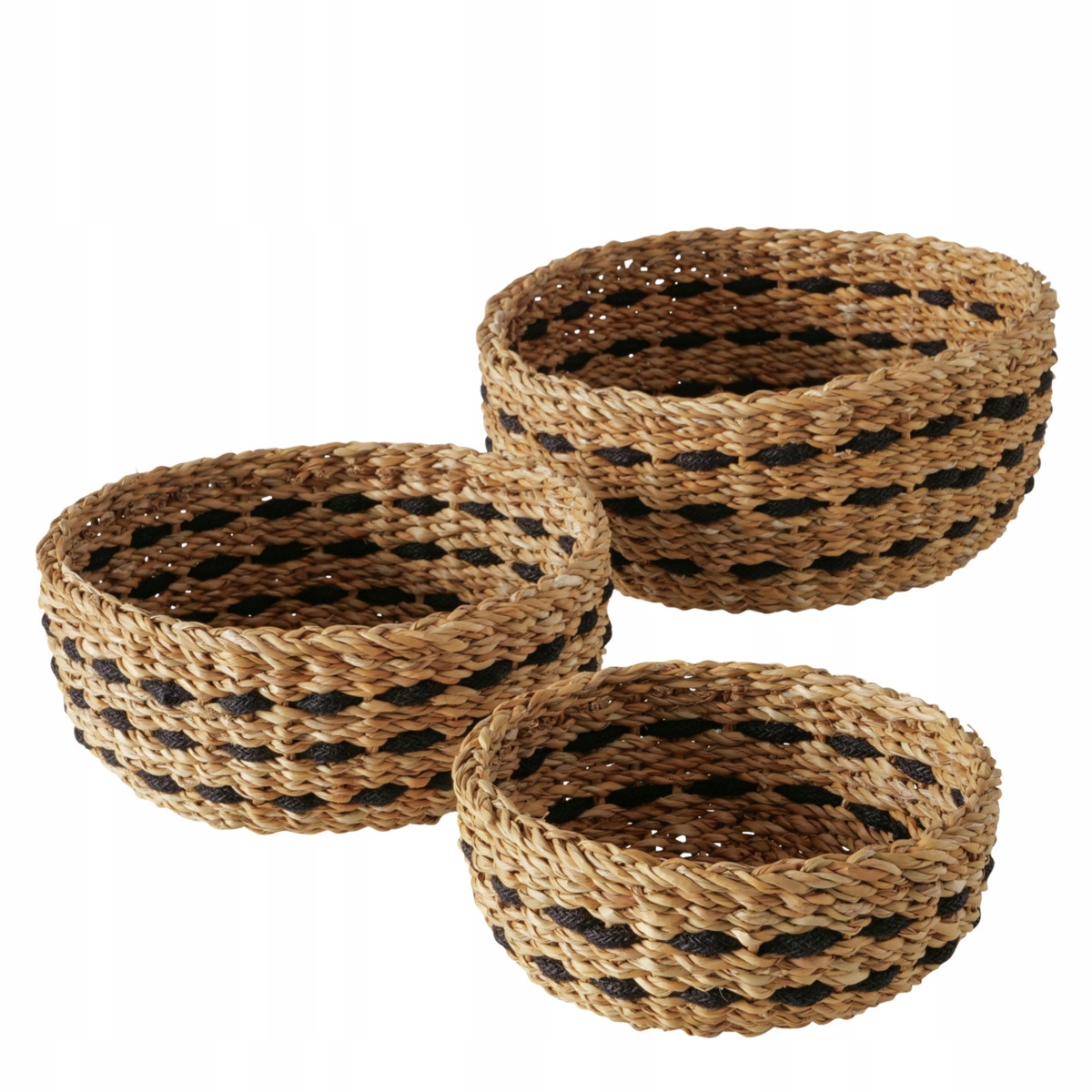 Zestaw okrągłych koszyków ozdobnych BOKAR – Elegancja i funkcjonalność w Twoim domu