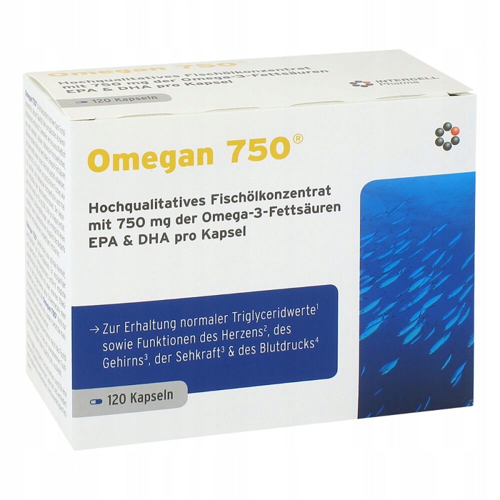 INTERCELL PHARMA Omegan 750 – Suplement diety dla zdrowia serca i mózgu