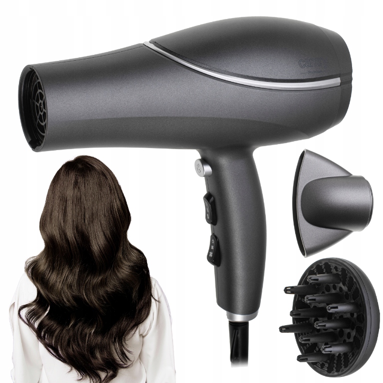 Suszarka do Włosów 2200W z Dyfuzorem i Technologią Jonizacji – Idealna do Stylizacji