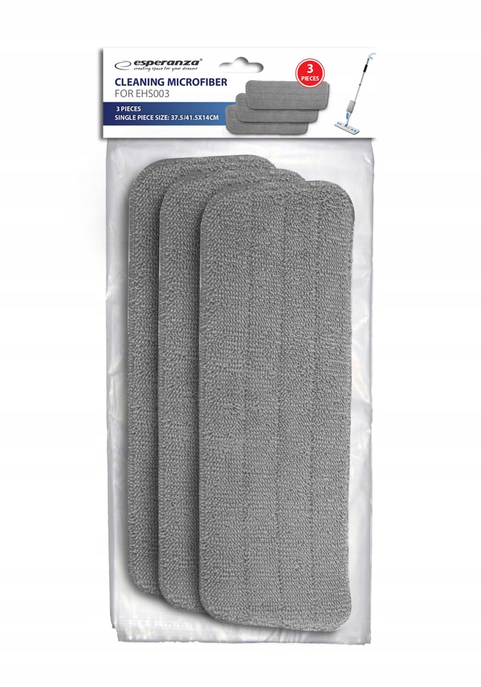 Wkład do mopa ESPERANZA Perfect Clean EHS003SP3 – Idealne rozwiązanie do czyszczenia