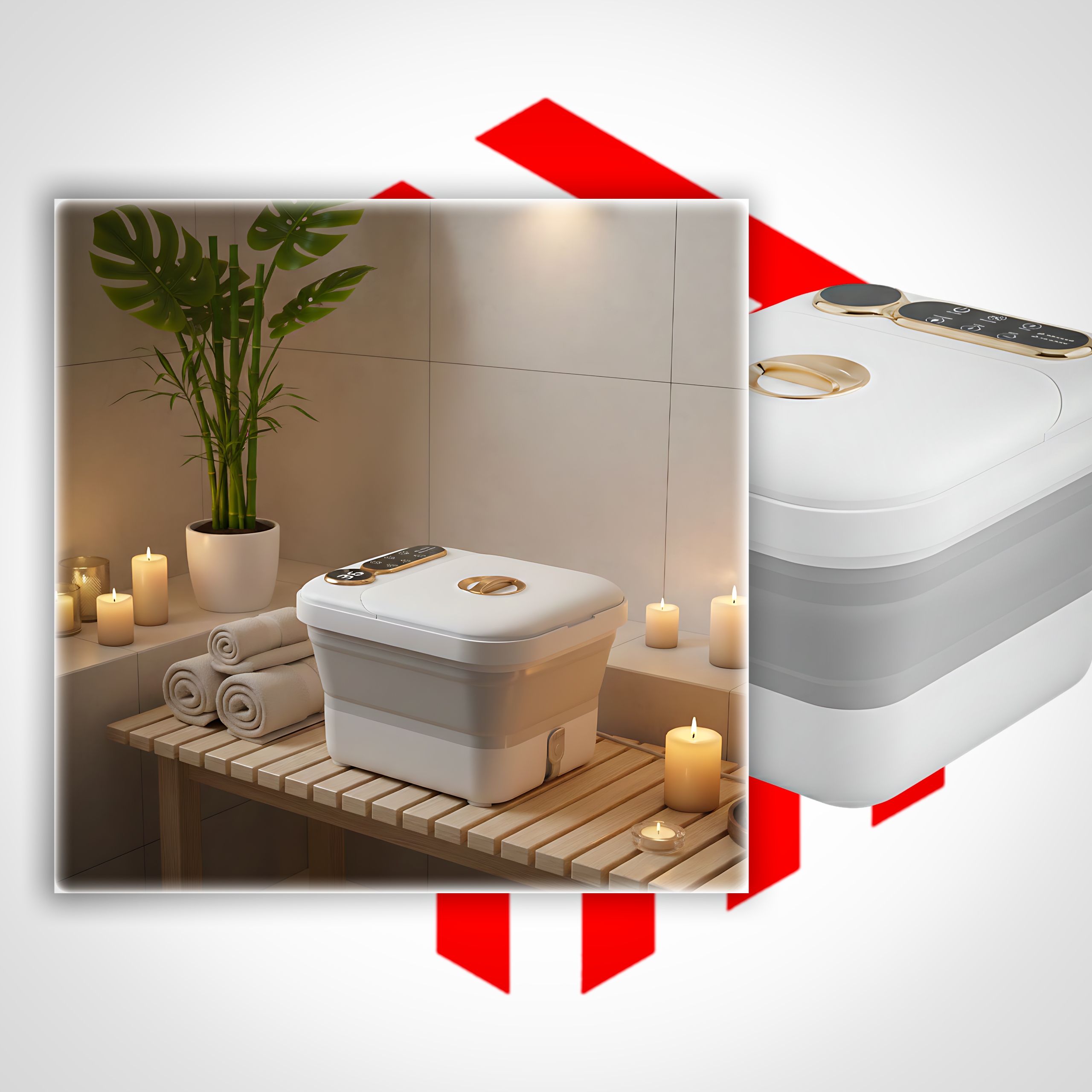 Hydromasaż bąbelkowy z terapeutycznym światłem LED