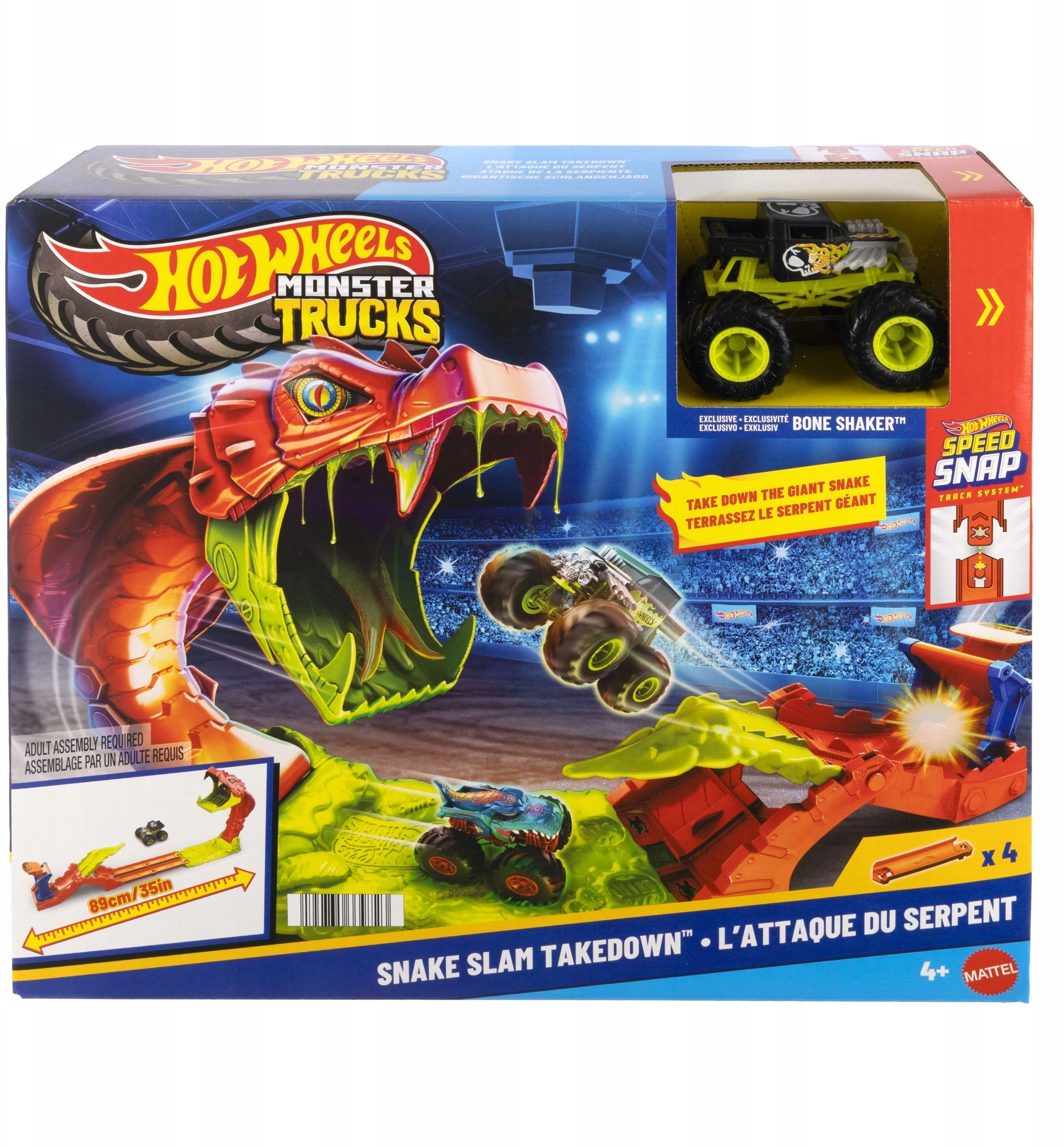 HW MT MEGA SKOK NOKAUT WEZA – Zestaw Hot Wheels dla małych kierowców