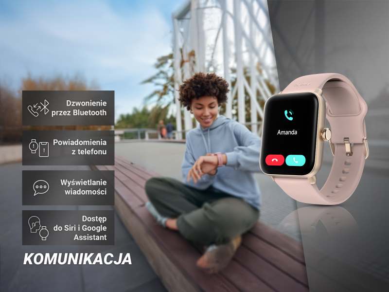 Funkcja rozmów Bluetooth w smartwatchu Hama 6010