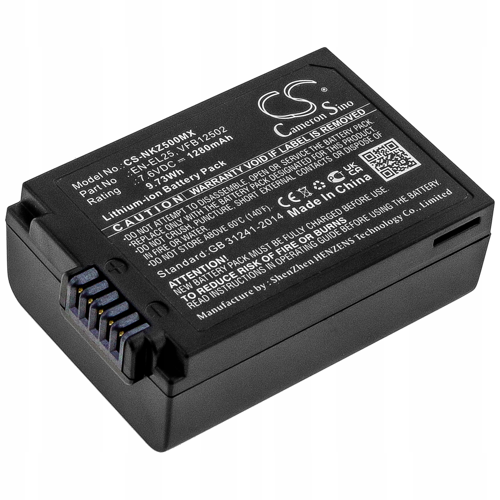 Akumulator Bateria Typ EN-EL25 do Nikon Z50/Z50 ZFC/Z30/Z FC – Wysoka jakość i niezawodność