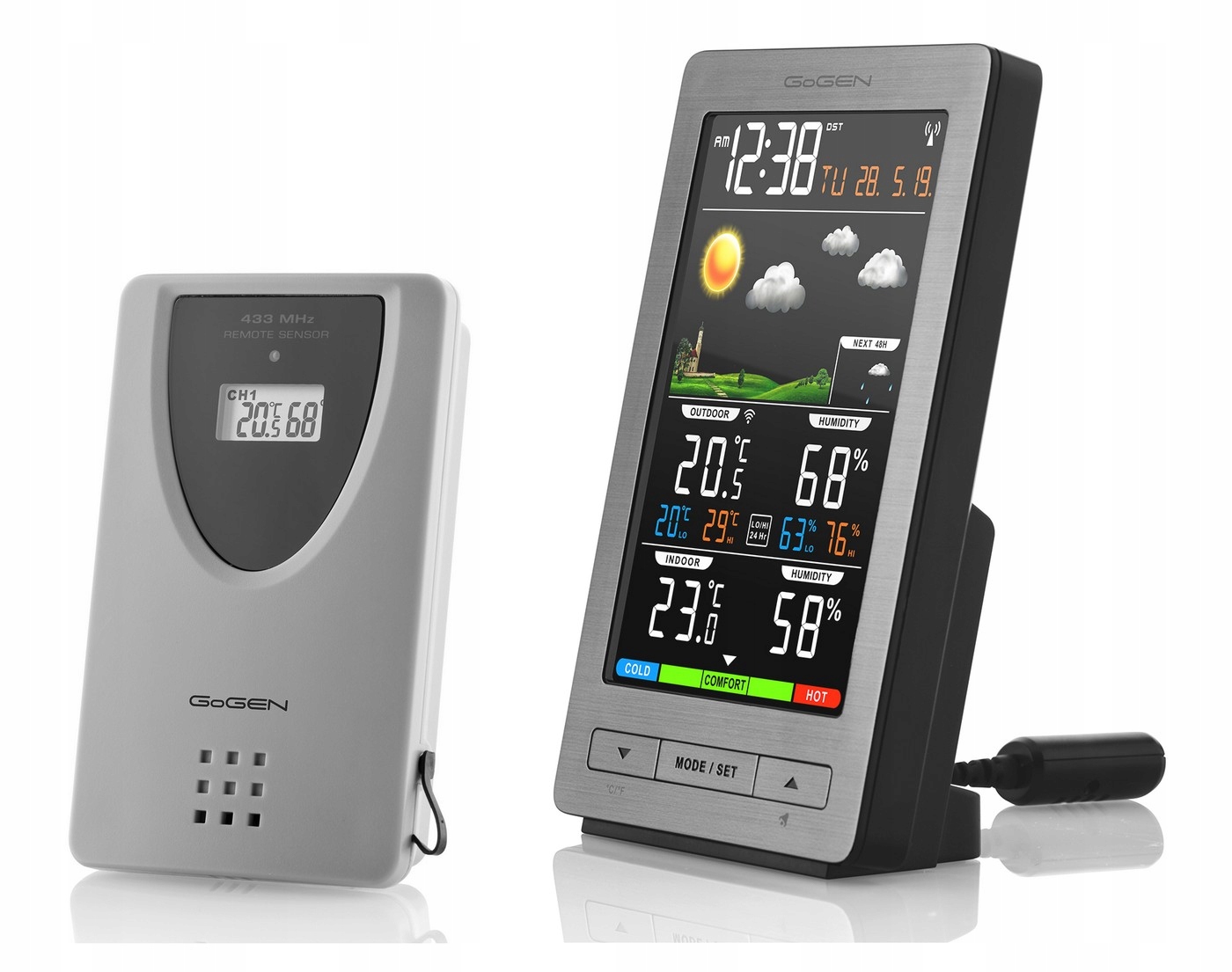 Bezprzewodowy czujnik zewnętrzny – Precyzyjne pomiary