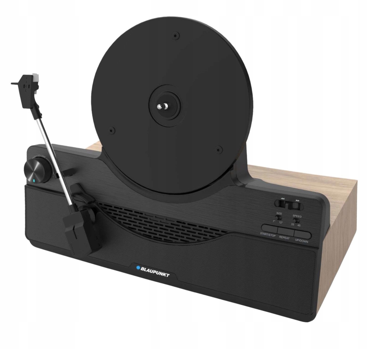 Przycisk sterowania ramieniem gramofonu – Łatwe użytkowanie