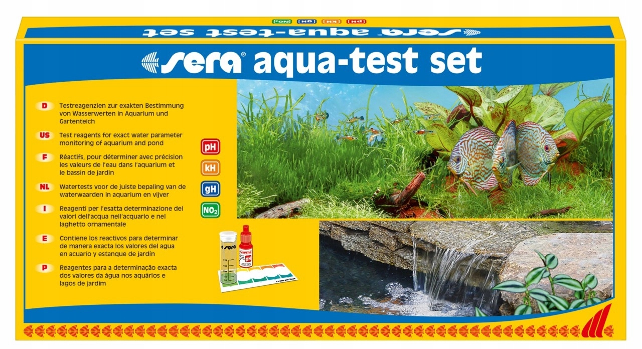 Sera Zestaw testów do wody Aqua-test set – Kompleksowa kontrola jakości wody