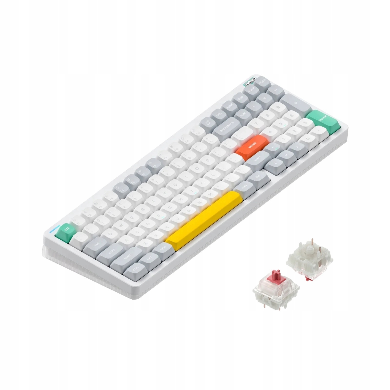 NuPhy Halo96 V2 – Bezprzewodowa Klawiatura Mechaniczna w Kolorze Ionic White