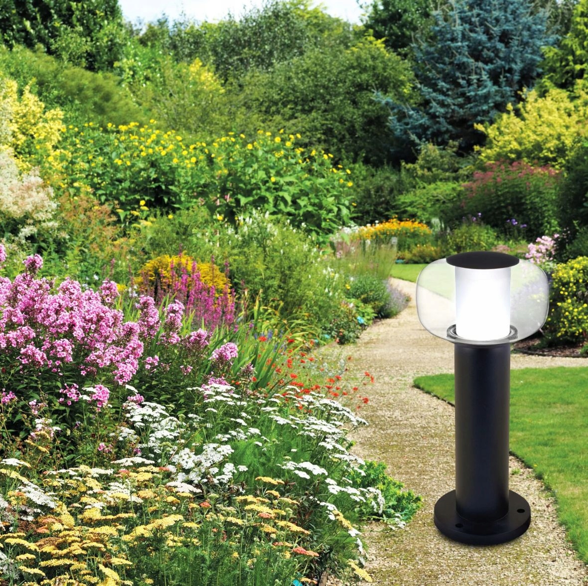 Lampa ogrodowa stojąca MALAGA LED 40 12W czarna IP44 Goldlux – Elegancja i funkcjonalność w Twoim ogrodzie