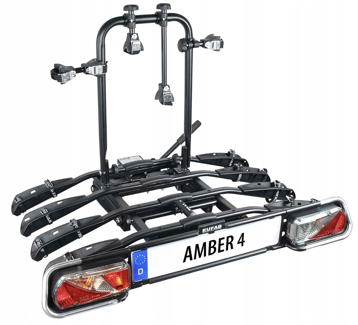 Eufab Bagażnik Rowerowy na 4 Rowery – Idealny do transportu rowerów