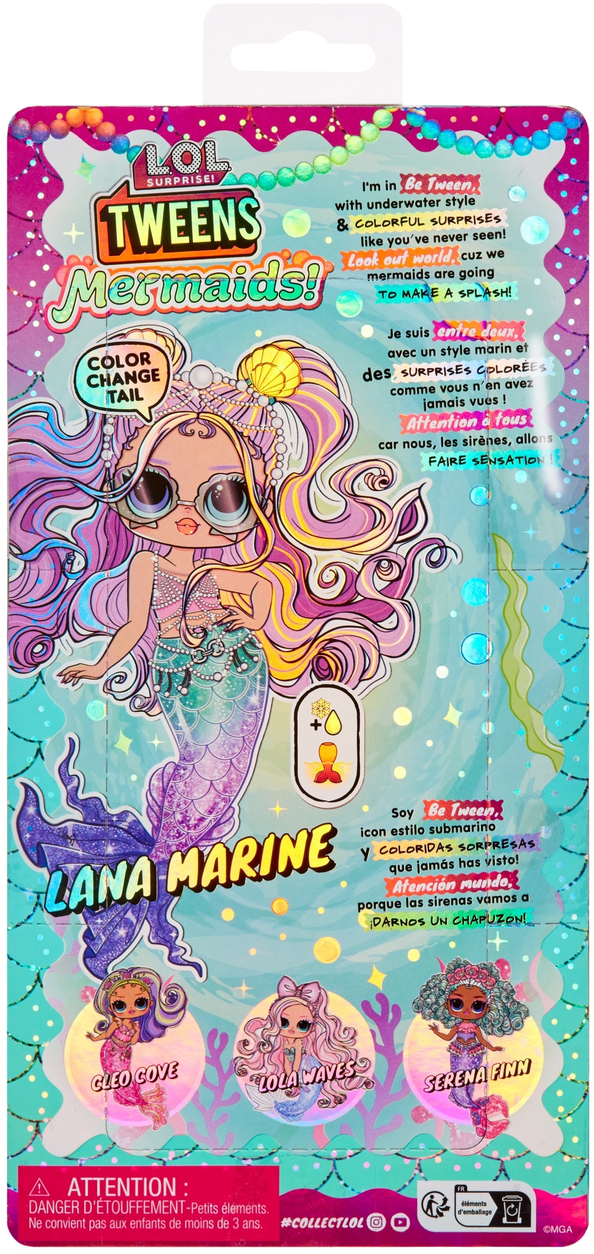 Stylowe akcesoria dla lalki syrenki