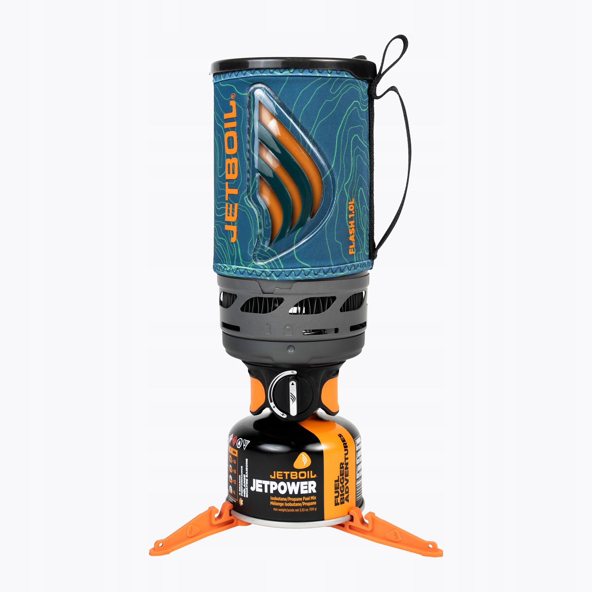 Kuchenka turystyczna Jetboil New Flash Personal Cooking System ocean topo – Idealna na każdą wyprawę