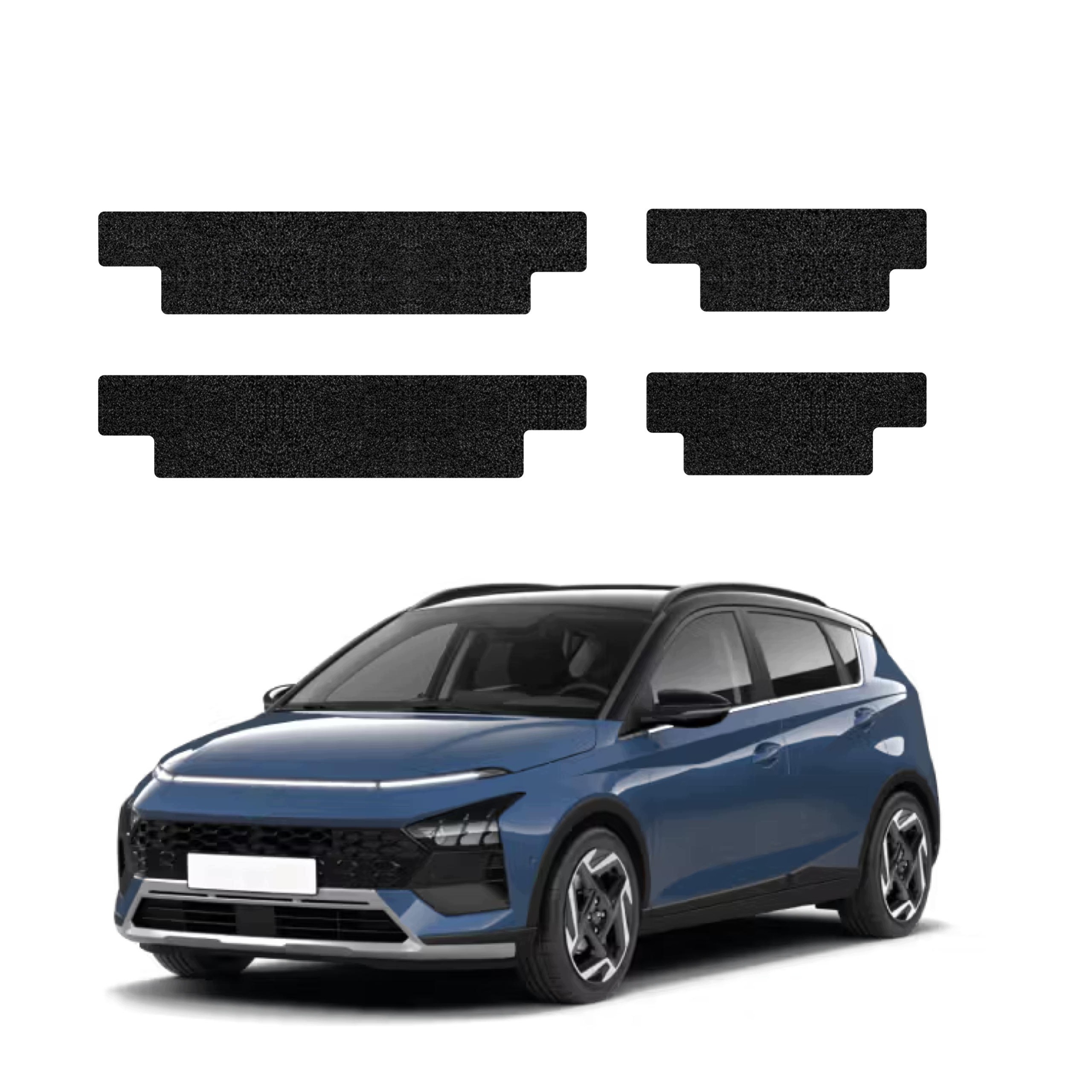 Czarna powłoka techniczna HeavyDuty Black na progi do Hyundai Bayon (2024-2026) – Ochrona i styl w jednym