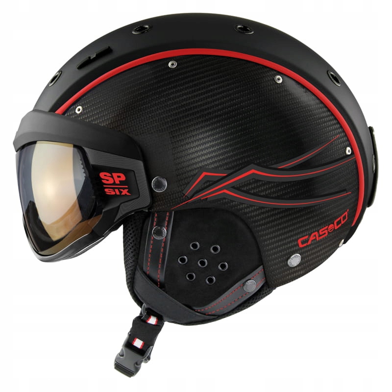 Kask narciarski CASCO SP-6 Limited Race Carbon black-red M 54-58 cm – Bezpieczeństwo i komfort na stoku