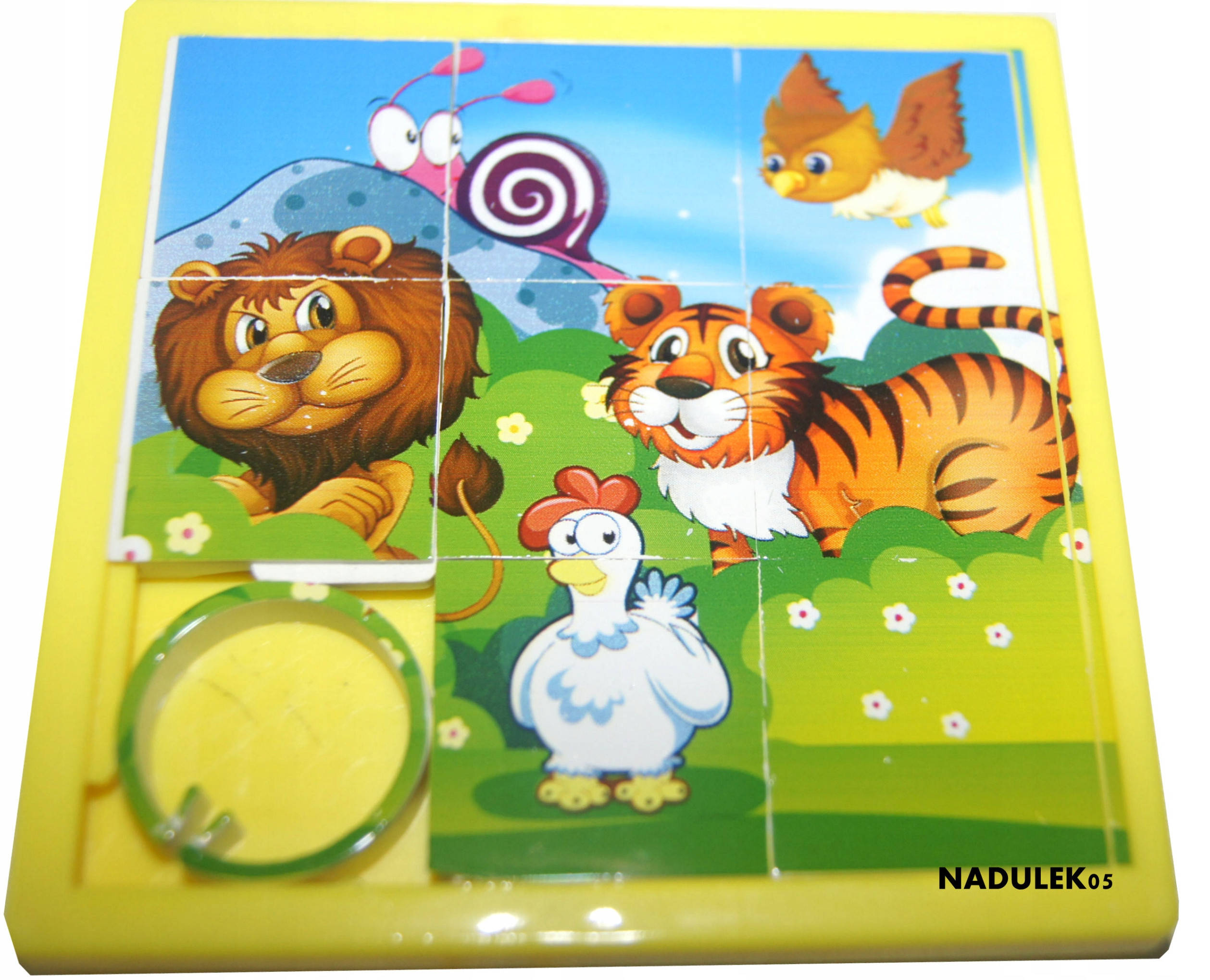 Układanka Przesuwna 12 Sztuk Zwierzęta – Kolorowa zabawa dla najmłodszych