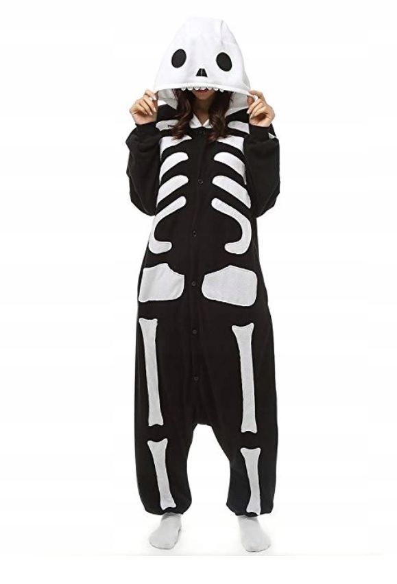 Onesie Przebranie Halloween KOŚCIOTRUP XL – Idealny kostium na każdą okazję