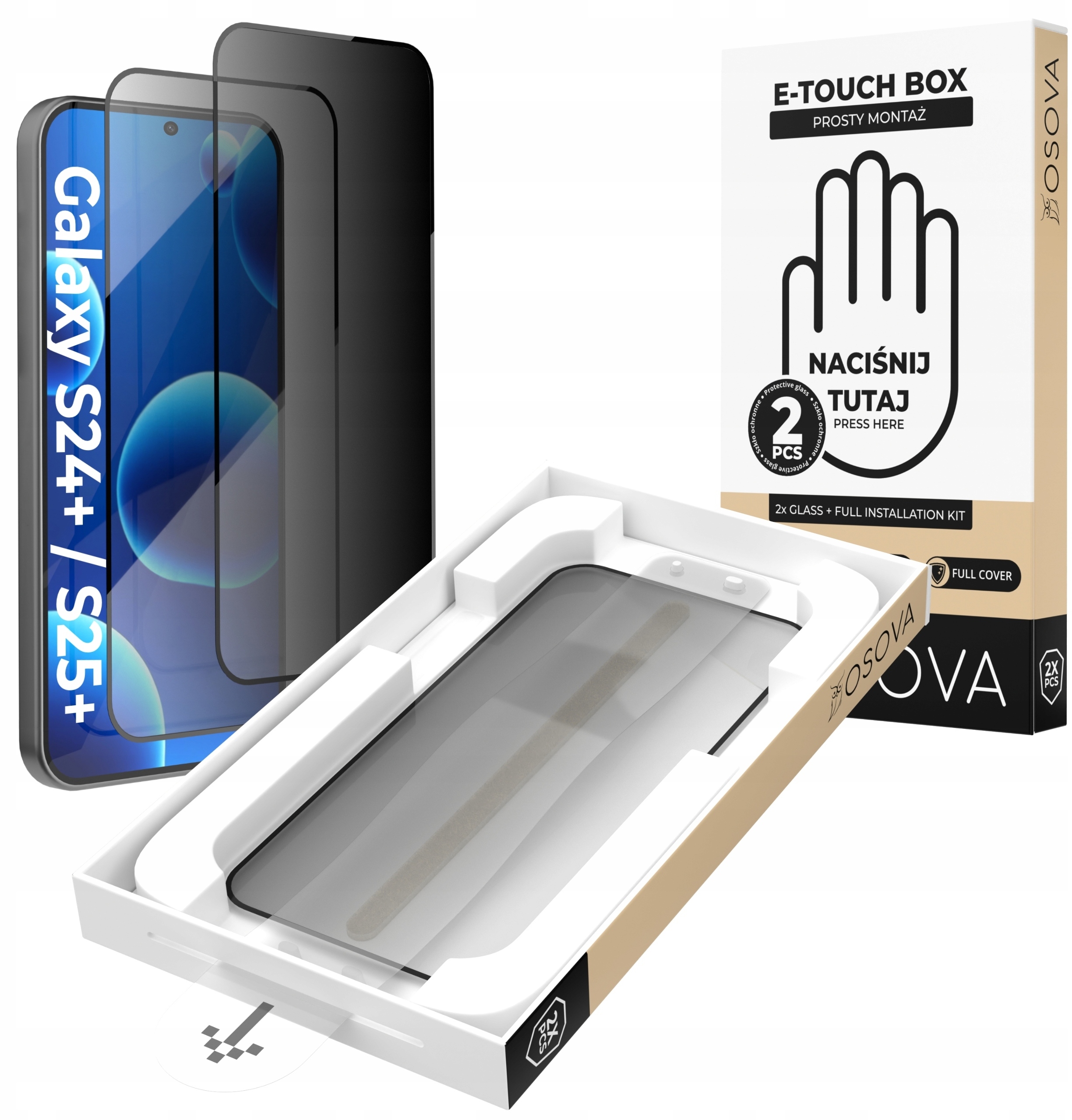 Szkło Prywatyzujące OSOVA do Samsung S24+ | S25+ – Ochrona i komfort użytkowania