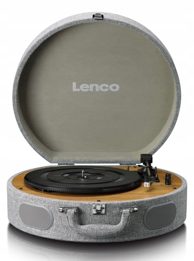 Lenco LS-66GY – Gramofon z głośnikami i wkładką AT-3600