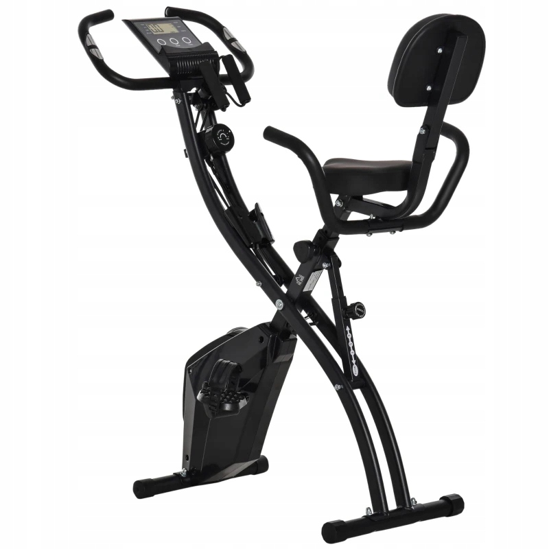 Rower Stacjonarny 2w1 Składany Magnetyczny Czarny PAKO A90-196 – Idealny do Domowego Treningu